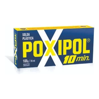 Cola Poxipol Adesivo Epoxi Pastoso CINZA 108g/ 70ML Solda Fria