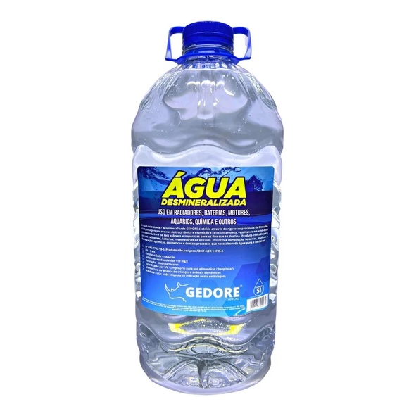 Água Desmineralizada Para Radiadores - 5lt