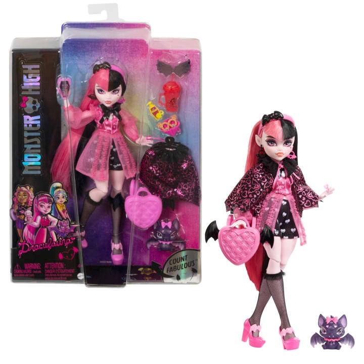 PRÉ-VENDA Boneca Monster High Draculaura Vampire Heart - Mattel