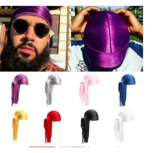 Touca Durag Bandana Silky Para Waves Dread e Tranças