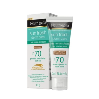 Protetor Solar Neutrogena Sun Fresh Pele Oleosa Negra FPS 70 40g