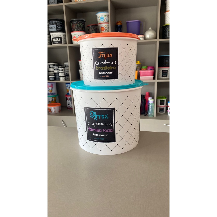 Conj. ou Separado Bistrô Arroz 5Kg Plus + Feijão 2kg Tupperware ...