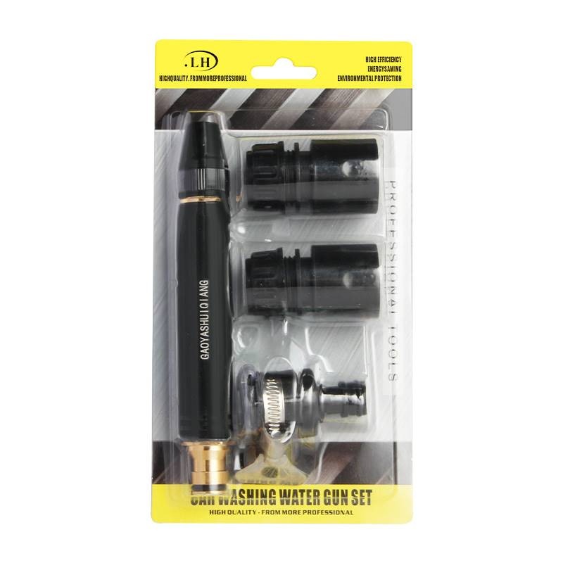 Kit 3 Em 1 Bico Alta Pressão Para Mangueira + Conector Top