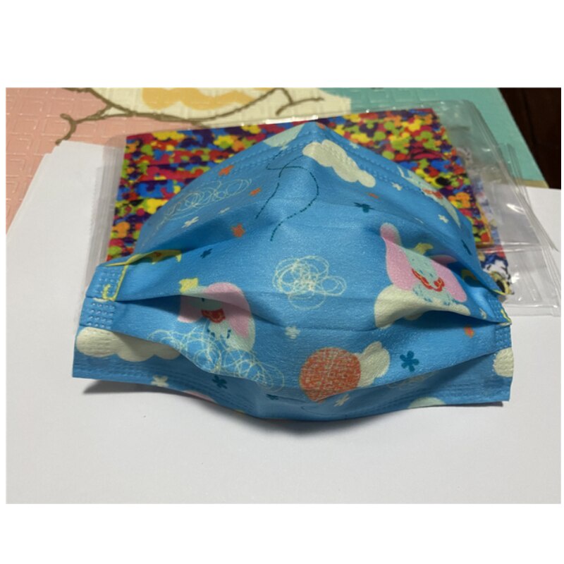 Máscara descartável adulto estampada Dumbo Disney azul (10 unidades ...