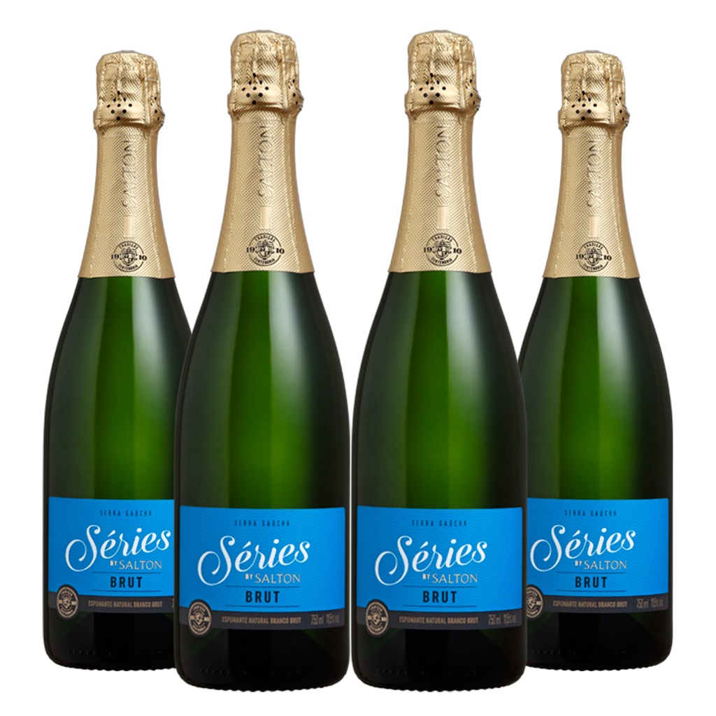 Kit 04 Espumantes Salton Series Brut 750ml Shopee Brasil