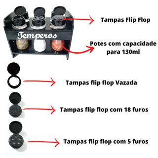 Porta Tempero E Condimentos Cozinha Mais Potes Mais Etiquetas