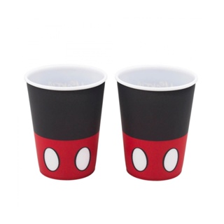 Jg 2 Copos Plástico Roupa Mickey 400ml Disney