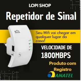 Repetidor de Sinal Wifi 1800Mbps Amplificador Impulsionador Alcance de Rede Wifi 1800Mbps