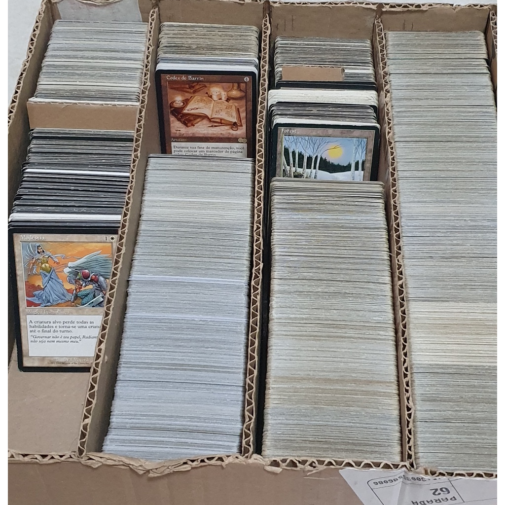 100 Cartas Antigas Magic The Gathering - Com Terrenos E Raras