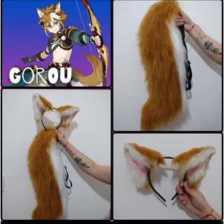 kit Cosplay GOROU GENSHIN IMPACT/acessórios