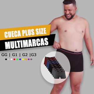 kit 5 Cueca Box Masculina Plus Size Tamanhos G1 G2 G3