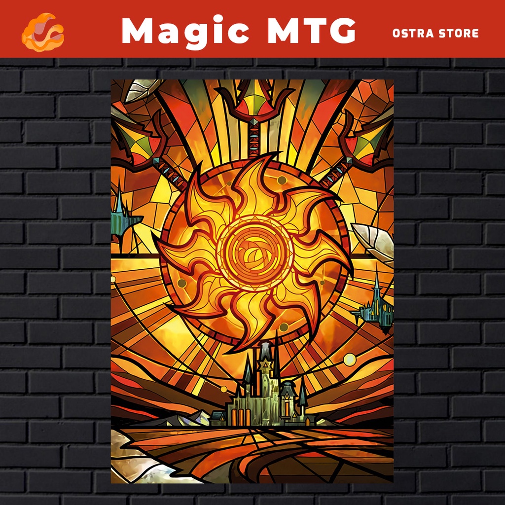 Magic: The Gathering de 01 a 15 - Placa MDF & Quadro com Moldura