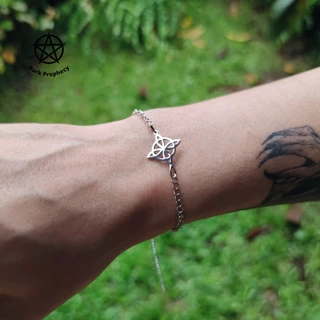 Pulseira Nó de Bruxa - Aço Inoxidável