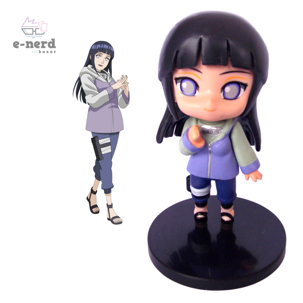 Anime Naruto Shippuden Figuras de PVC Brinquedos, Hinata, Sasuke