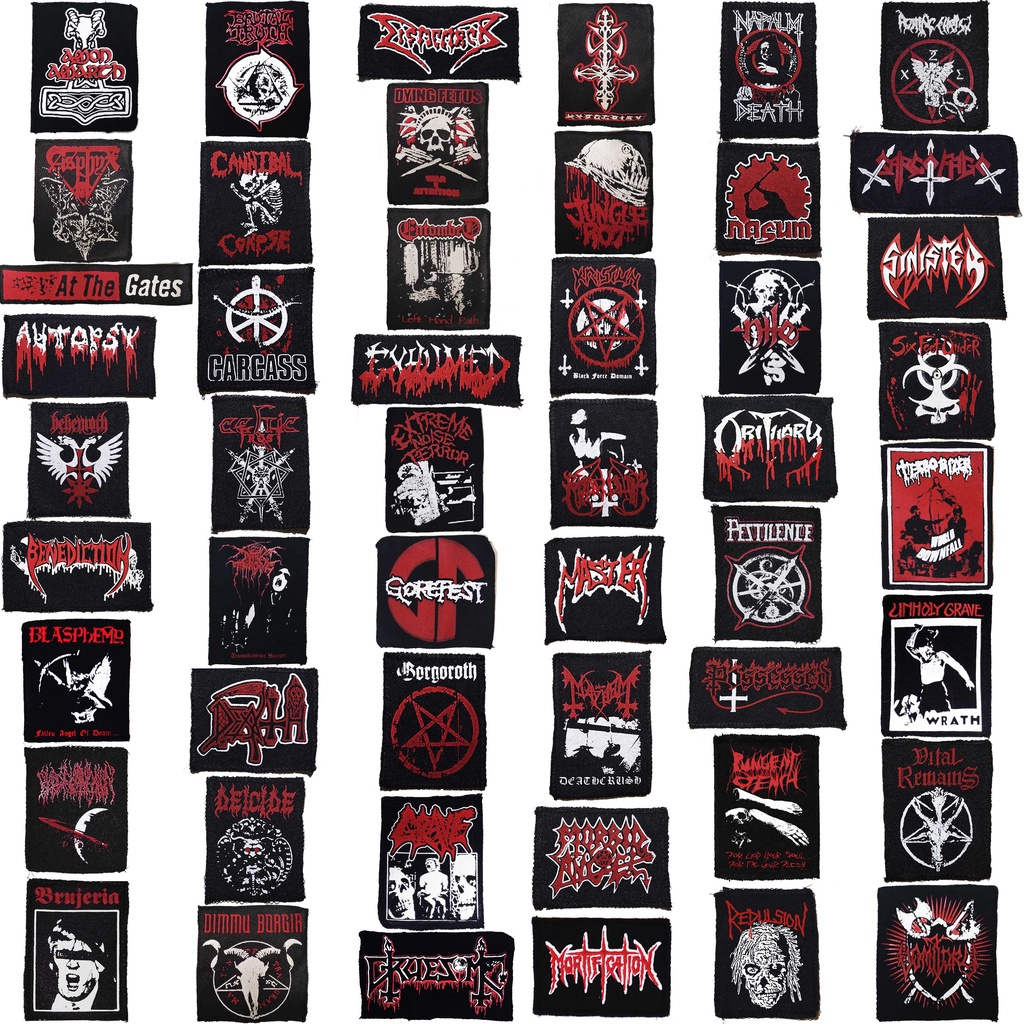 Patch em cores: Death, Black e Metal Extremo - Patches Silk Bandas ...