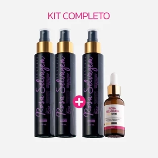 Kit 3 Óleos + 1 Serum Rosa Selvagem