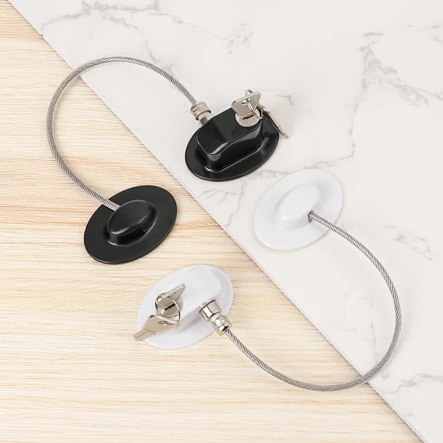 Trava Tranca Cadeado De Janela Porta Geladeira Freezer Segurança Do Bebê