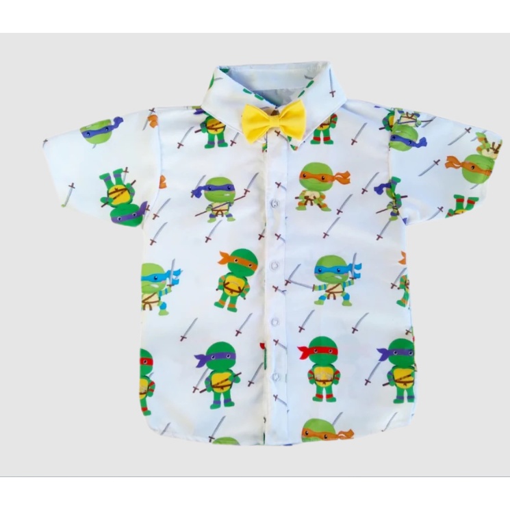 Camisa Plus Size Infantil Desenho Tartarugas Ninjas