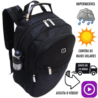 Mochila Bolsa Reforçada Escolar Notebook Ótima Qualidade Faculdade Com Cabo De Aço Executiva Esportiva USB Mala Maletas Grande Viagens Trabalho