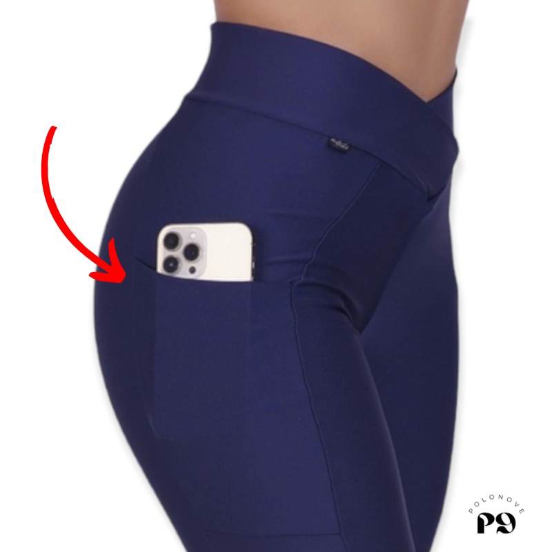 LEGGING MODELADORA COM BOLSO PARA CELULAR - Revi Fitness