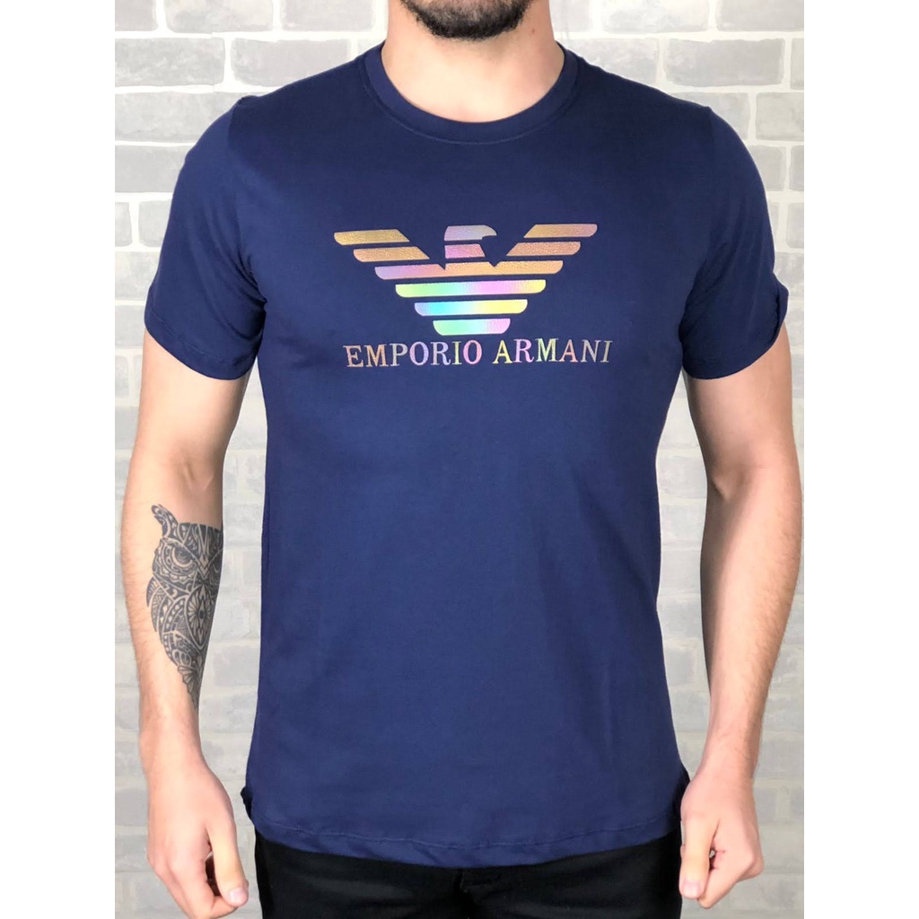 Camiseta Masculina Premium P ao G3 de Algodão Fio 30.1 - Camisa Padrão Shopping