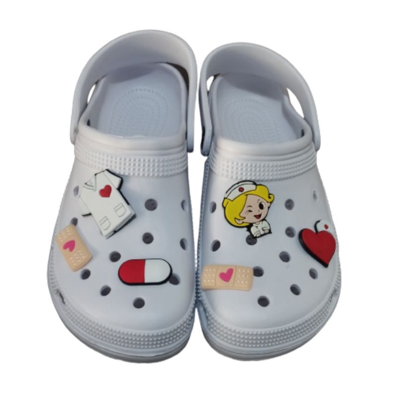 Crocs Babuche Crocs Feminino Enfermagem Kit Pins Botons