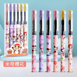 Caneta Disney Mickey e Minnie Kawaii Tinta Gel Cores 0.5mm