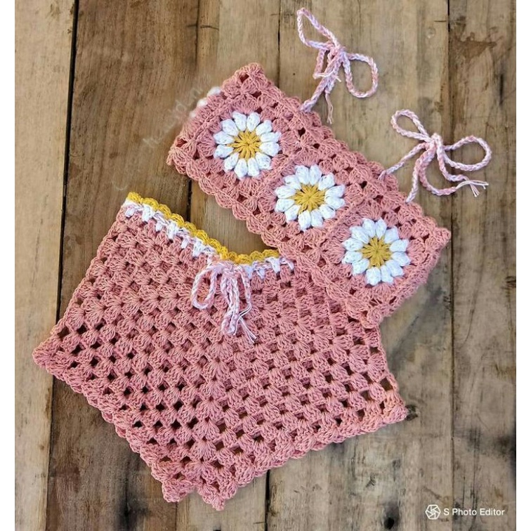 Calça de croche infantil passo best sale a passo