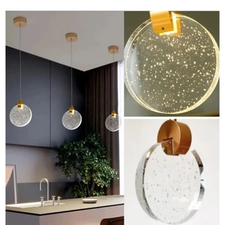 Pendente Moderno Lua Redondo De Cristal Vidro Com Bolhas Pendente Bolha Decorativo Pendente Novidade Decoração Bivolt