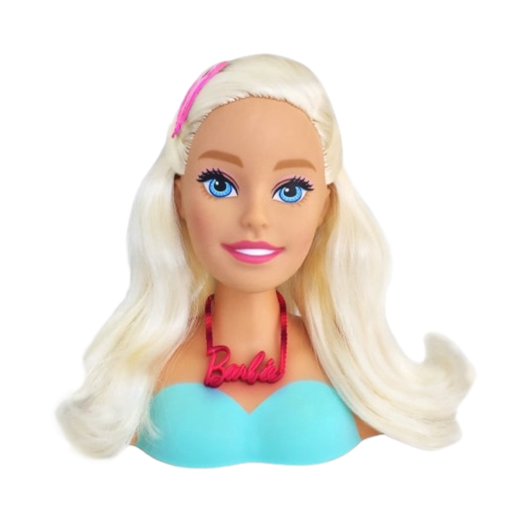 Barbie Busto Com Maquiagem E Acessórios Para Fazer Penteado