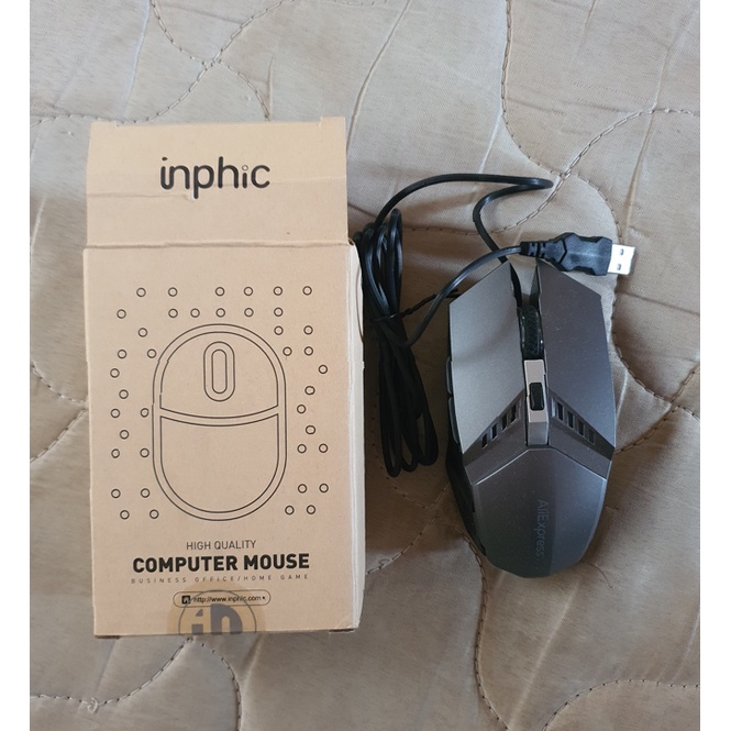 Mouse original aliexpress com fio high quality | Shopee Brasil
