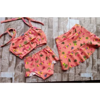 Kit Praia Infantil 3 peças 2 a 10 anos
