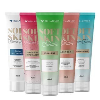 Linha Tratamento Facial Soft Skin Bella Femme Creme, Sérum ou Primer