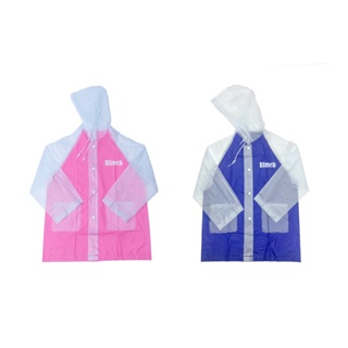 Capa de chuva infantil menino menina com capuz e bolsos