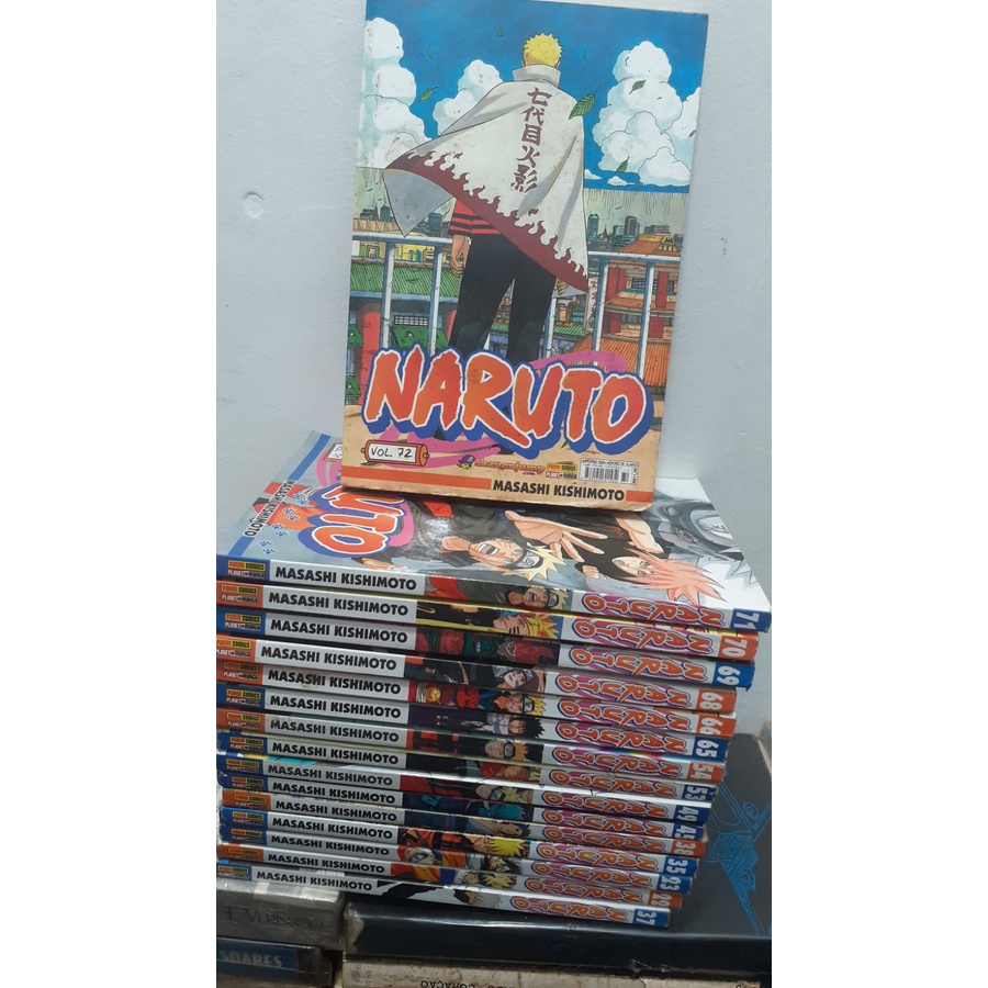 Naruto Colecao Completo 1 A 72 + Guias Gaiden The Last Manga