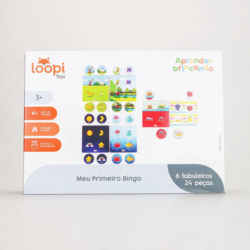 Jogo Meu Primeiro Bingo - T0042 - Loopi Toys - Kits e Gifts