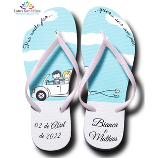 Chinelo Personalizado Casamento Formatura debutante Aniversário Eventos