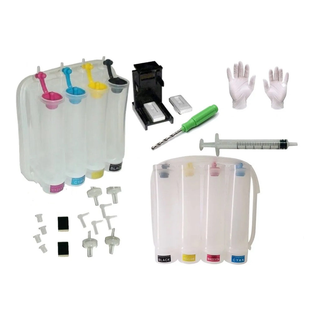 Kit Bulk Ink Tanque Canon + Verruma + Snap Fill Pg Cl | Shopee Brasil