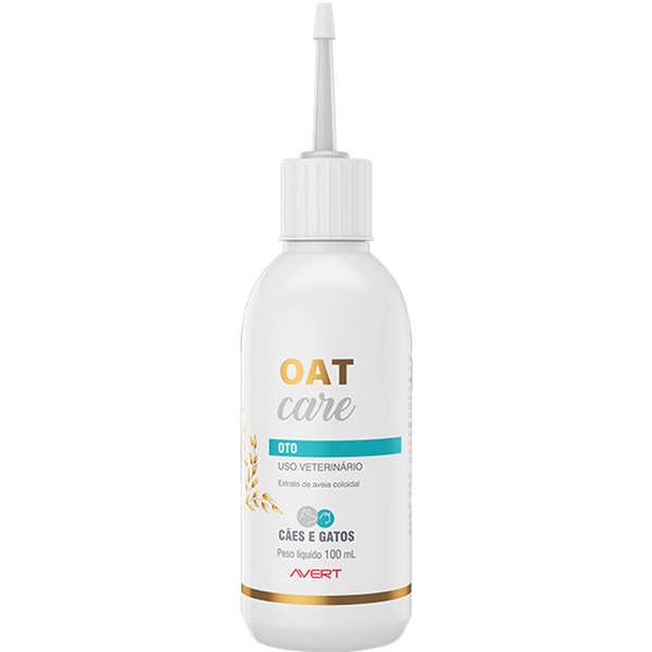 Oat Care 100ml Solução Otológica para Cães e Gatos Avert