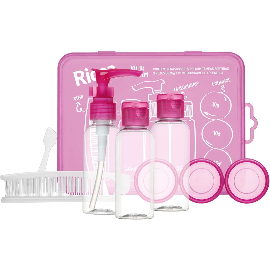 Kit Viagem Bordo Ricca Me Leva Na Mala | Shopee Brasil
