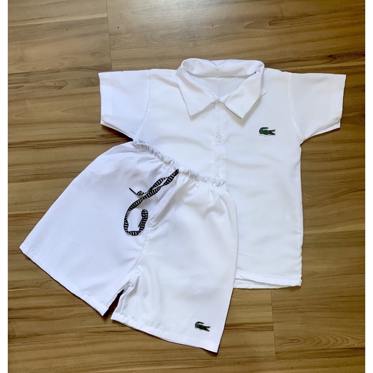 Conjunto Infantil Mauricinho Tradicional Branco, Preto, Vermelho, Azul Royal