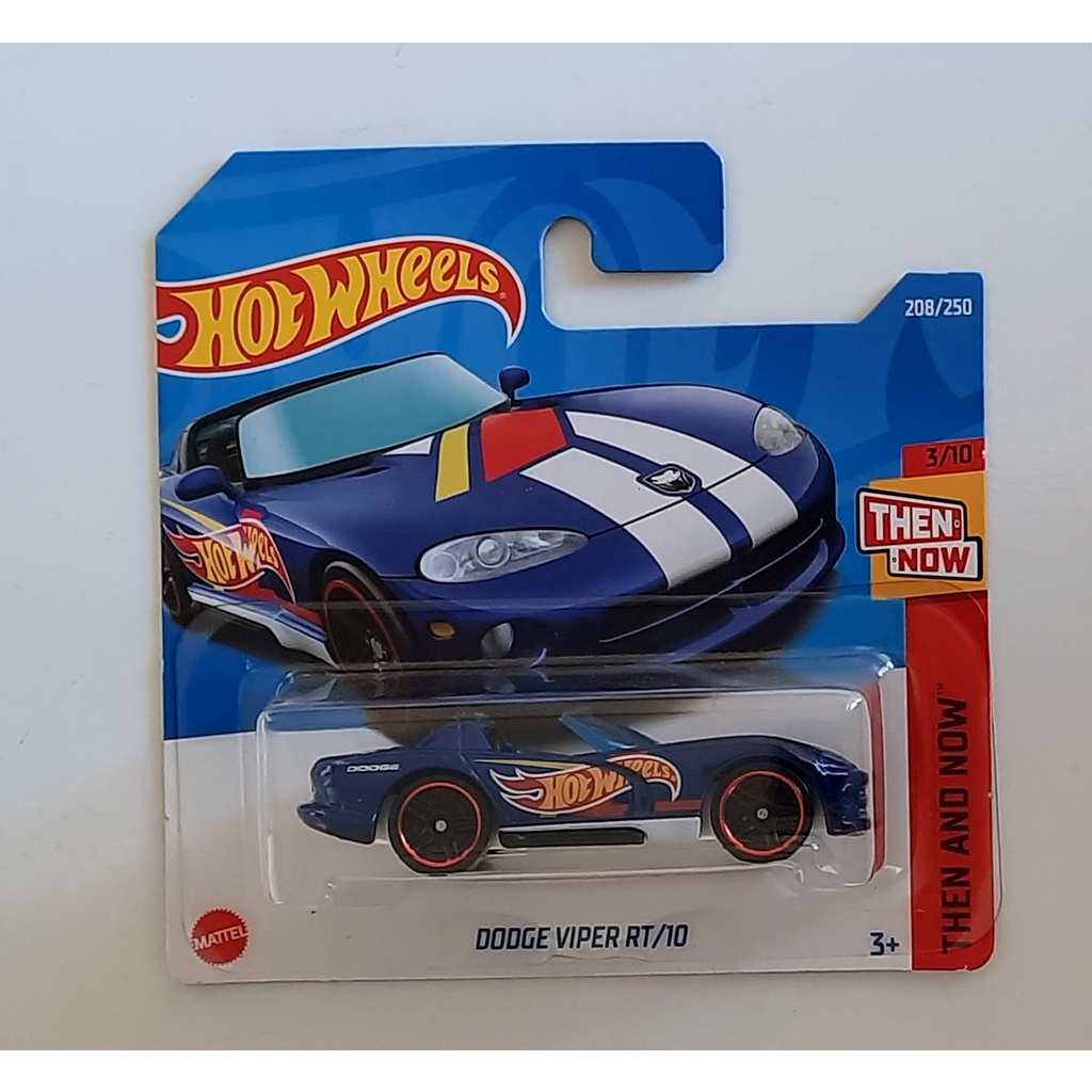 Hot Wheels Dodge Viper RT/10 – 'Then And Now' Serie 3/10 – Short Card, Blau, Mattel 2022