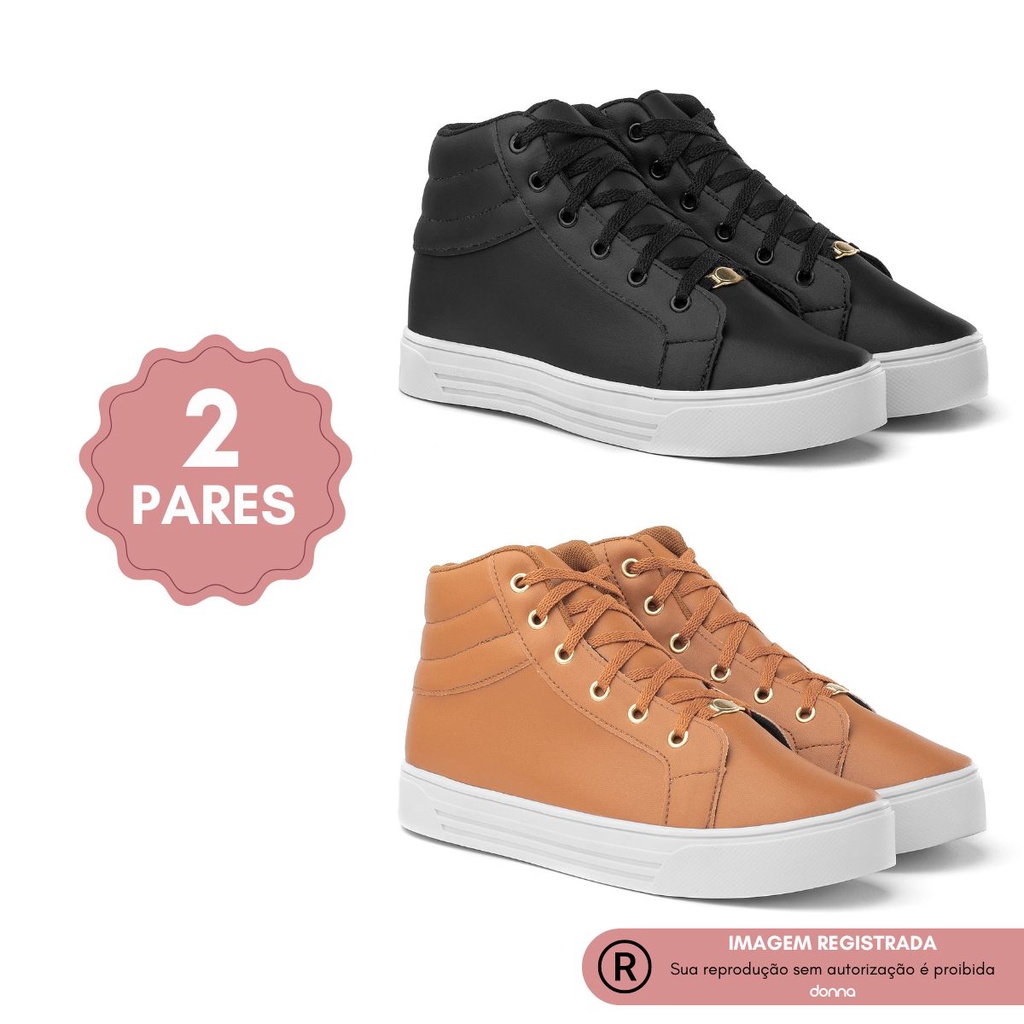 Tenis botinha hot sale feminino barato