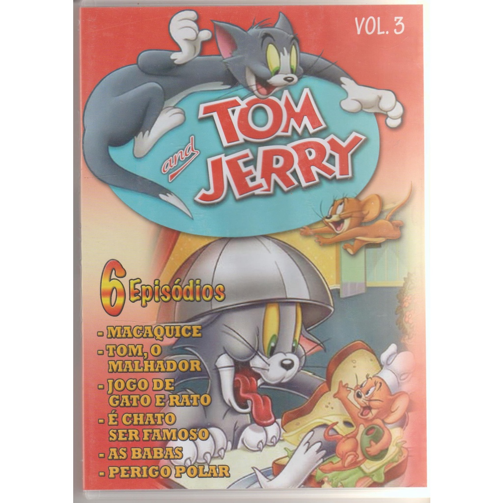 Dvd Tom And Jerry Vol 3 Com 6 Episódios, Dublado E Legendado, Original ...