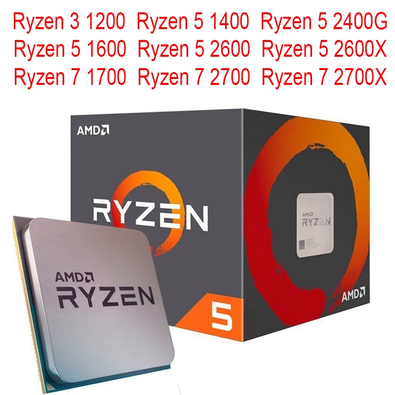 Processador Amd Ryzen 5 1600 2400g 2600 2600x 3600 5600g E Ryzen 7 1700 2700 2700x Oem Am4 3417