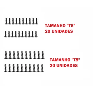 40 Parafusos T8 T6 Reparo Peça Substituição Para Controle Xbox 360 One Slim Fat