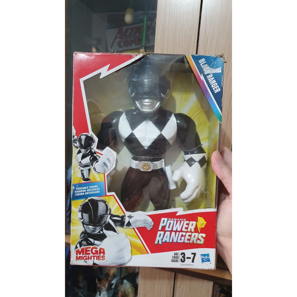 Power ranger classico boneco grande Negro LACRADO | Shopee Brasil