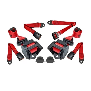 Kit Vermelho Cinto De Segurança Traseiro Automóveis Raros