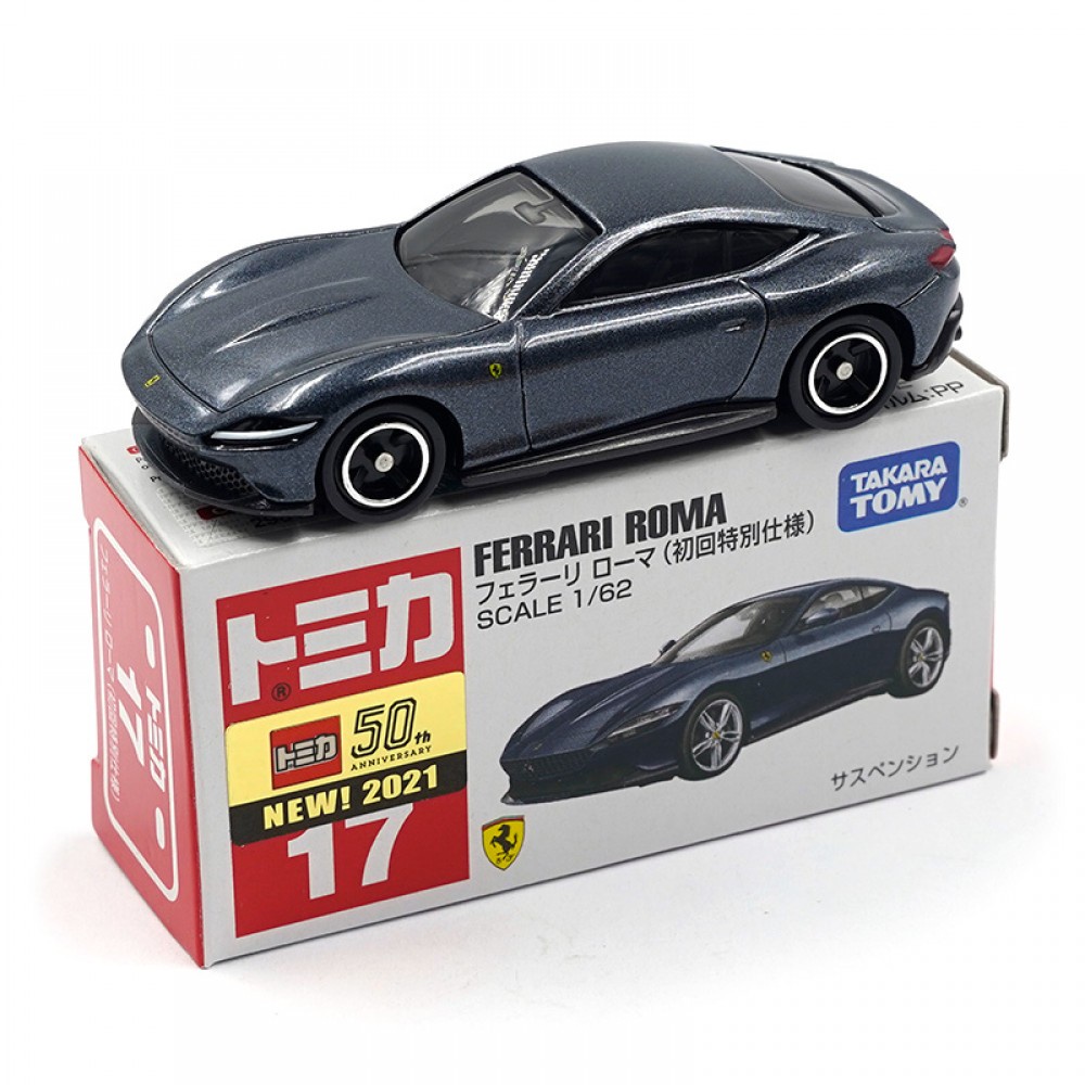 トミカ　フェラーリ　ローマ　SCALE1/62 TAKARA TOMY TOMICA 1/62 FERRARI ROMA Caixa Preta No . 17 Primeiro