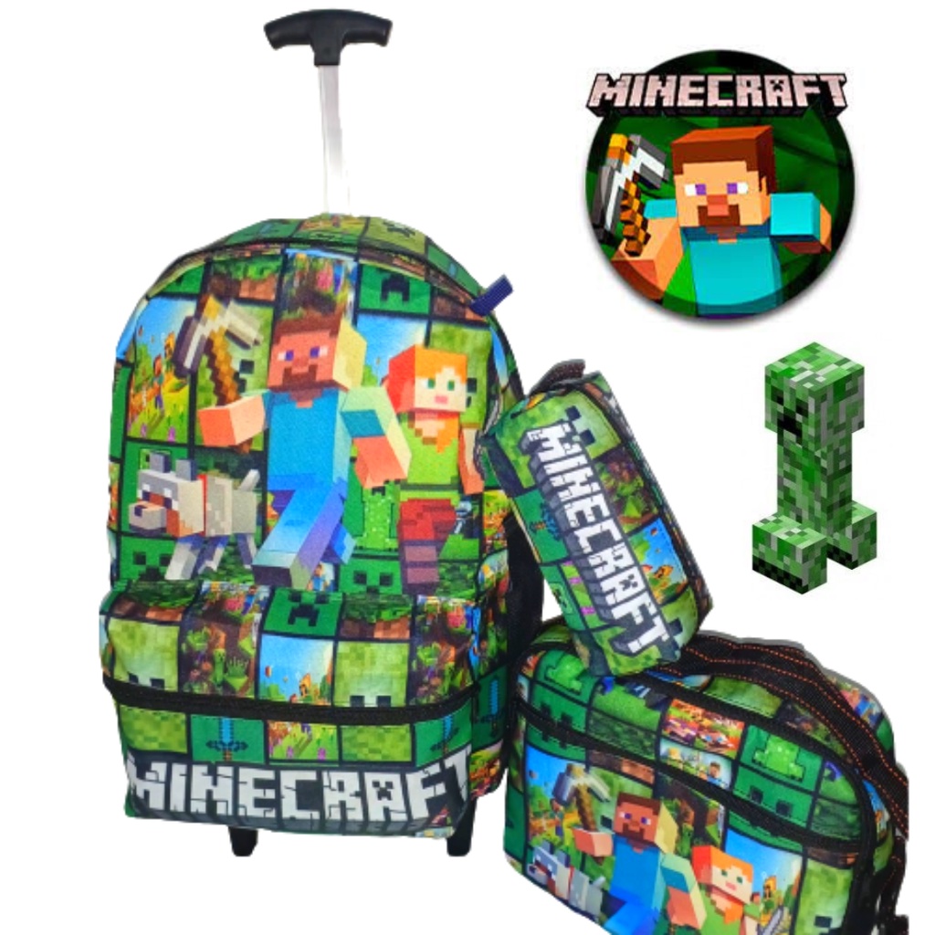 Kit Mochila Escolar Infantil Roblox 8 a 15 anos